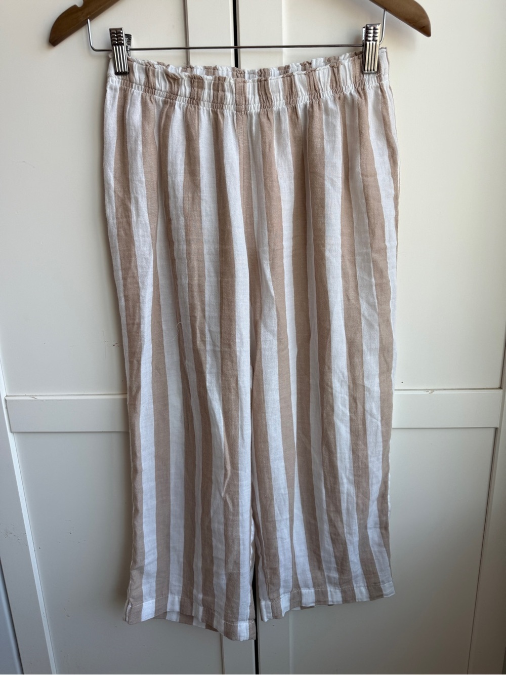 Sincerly Jules Oatmeal Striped 100% Cotton Pajama Pants